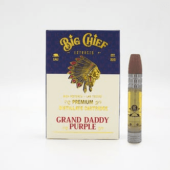 Big Chief THC Vape Cartridge 1G – GrandDaddyPurple
